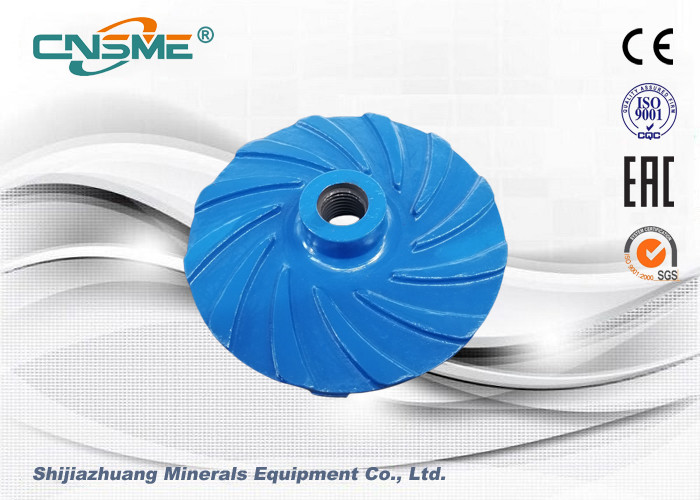 6 Inch Metal Lined Slurry Pump Parts Centrifugal High Chrome Alloy Impeller F6147