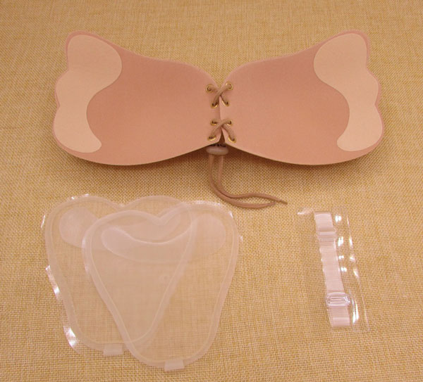 Butterfly silicone push up wing stick on bra manufacturer 