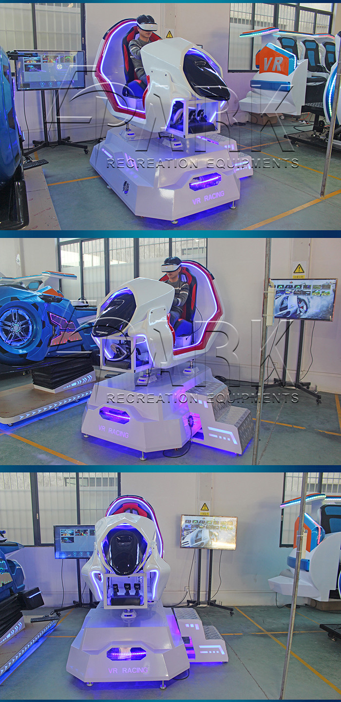 1 Peoson Arcade Game Machine 9D VR Flight Simulator Left And Right Bevel 18°