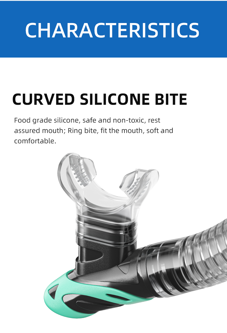 Full Dry Underwater Snorkel Breathing Tube Pipe For Outdoor Swimming Pool