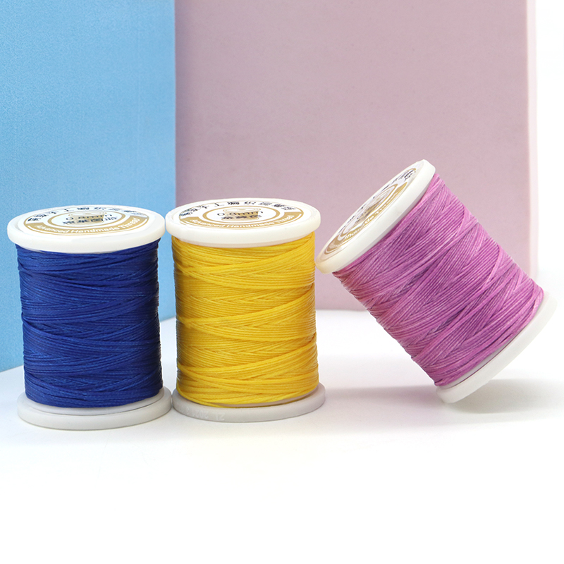 High Tenacity Leather Sewing Waxed Thread Set of 12 0.8mm Wax Thread for DIY Leather Craft