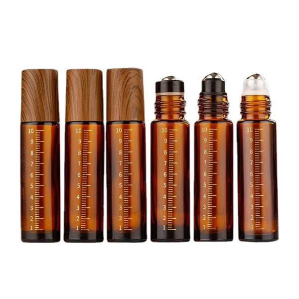 Wood Cover Roller Bottle 10ml Portable Scales Spray Travel Cosmetics Dropfunctio