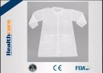 Long Sleeve PP Disposable Lab Coats Medical Gowns Fluid Resistant Single Use
