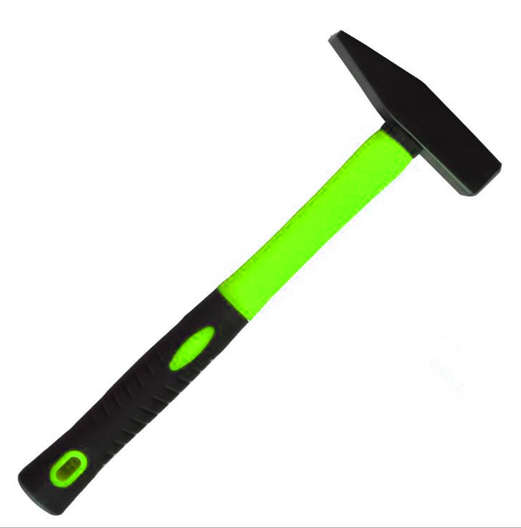 Machinist hammer(XL-0112) with double colors rubber handle and durable powder surface