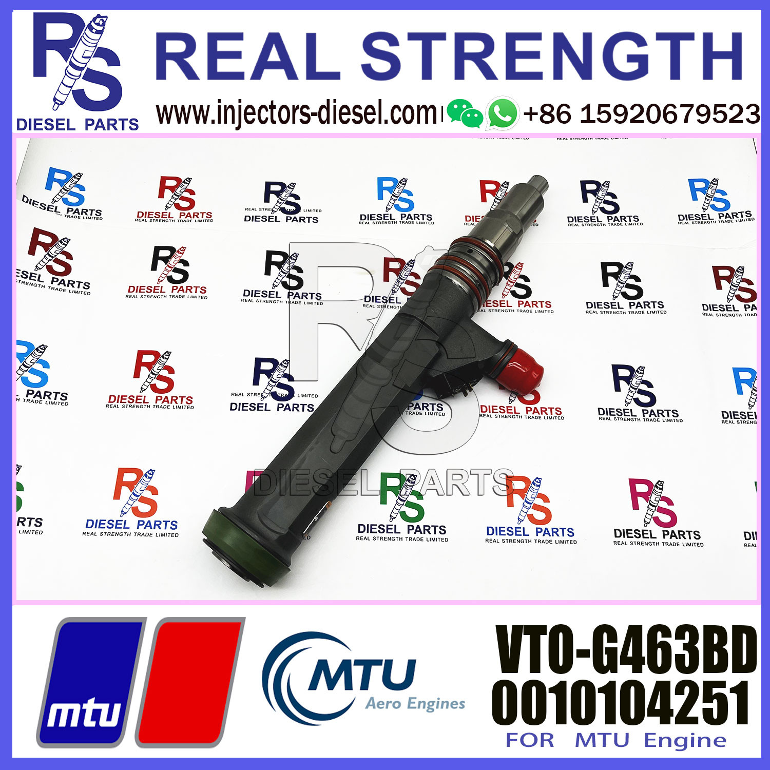 Wholesale diesel fuel injector X52407500053 X52407500021 52400017 1820407 for G463BD for VTO-G463BD more models in good