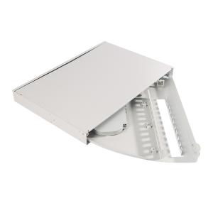 Quality 12 Port Rotary 1U Fiber Optic Distribution Frame For 19&quot; Rack Mount wholesale
