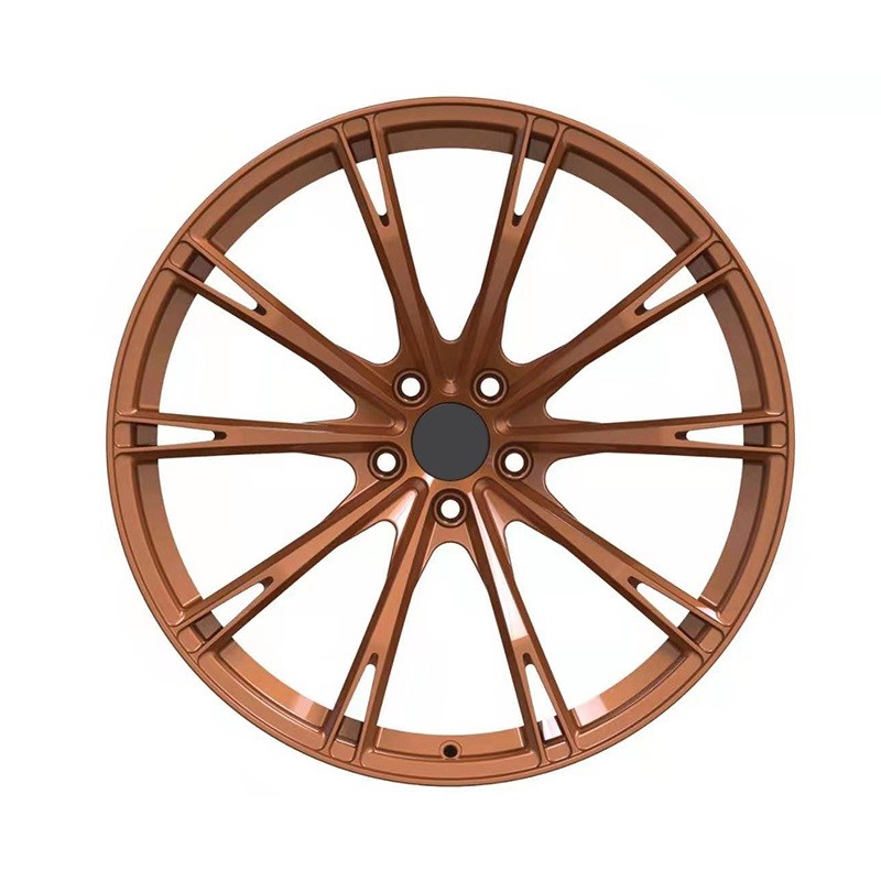Centerlock type bright colour painting Forged Custom Wheels 18 19 Inch With Black Machine Face rims