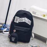 Schoolbag female han edition hits color street backpacks college wind schoolbag
