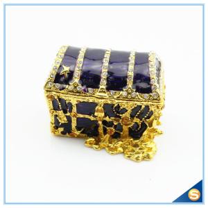 Quality Shinny Gifts Gold Plated Handmade Purple And Red Jewelry Box Wholesales SCJ247 wholesale