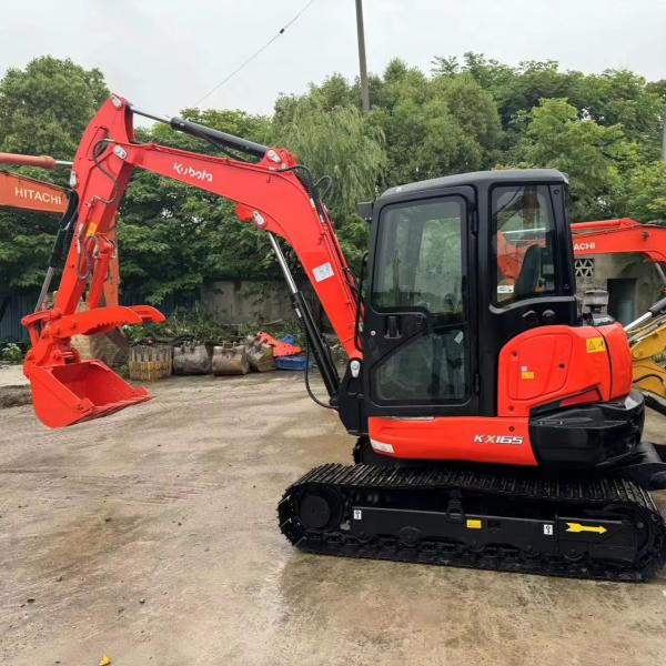 Low Price used excavator 6.5Ton Hydraulic KUBOTA KX165 digger secondhand