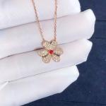 Fantastic Van Cleef & Arpels 18k Gold Frivole Pendant Mini Model Vs Natural