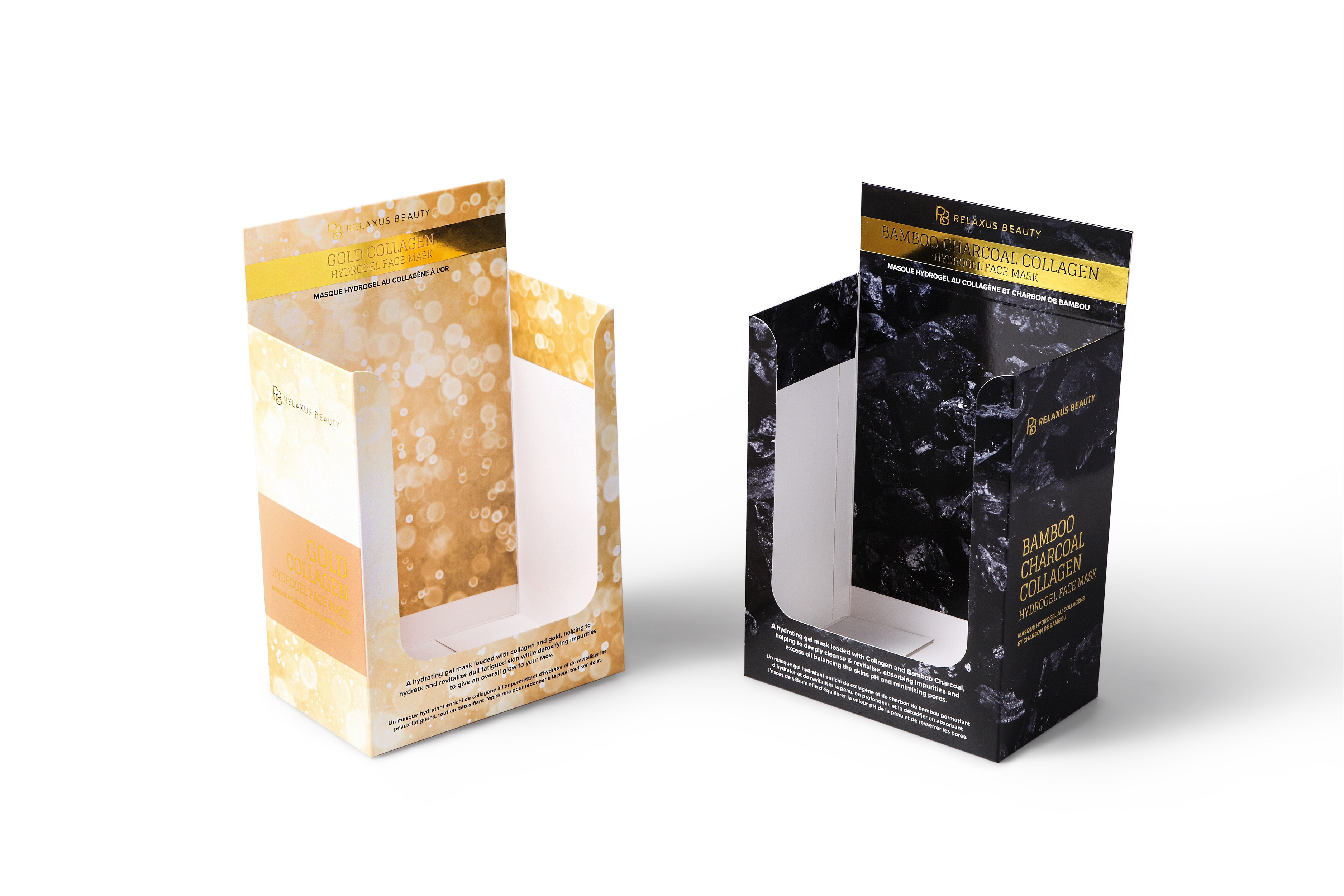Gloss Skincare Cosmetic Display Carton Boxes CCNB Corrugated Board Material