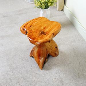 Quality Apartment Retro Style Irregular Shape Pine Solid Wood Stool wholesale
