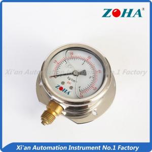 Quality Chemical Panel Mount Pressure Gauge / Shock Proof Pressure Gauge - 0.1~0~60MPa wholesale