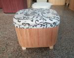 Natural Straw Household Storage Stool Grass Bamboo Woven Ottoman Box Eco
