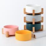 Unique Colorful 15.5*7cm Cat Ceramic Bowl Pet Food Feeder