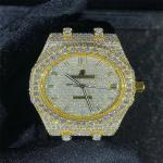 Colourless Diamond Mens Watches Hip Hop VVS Moissanite Luxury Diamond Watches