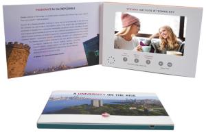 Quality Promo Advertising A5 7'' Digital Catalogue Card Lcd Screen Video Greeting Brochure For Wedding Invitation wholesale