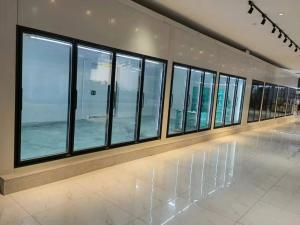 Quality Customized Request for Silver Glass Door Walk in Cooler Commercial Display Refrigerator wholesale