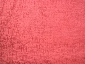 Quality 100 Polyester Pink Chenille Stripe Upholstery Fabric Shrink - Resistant wholesale