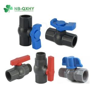 Quality Plastic UPVC Valve Octagonal Ball Valve Female Male F/M Ball Valve UV Protection Blue wholesale