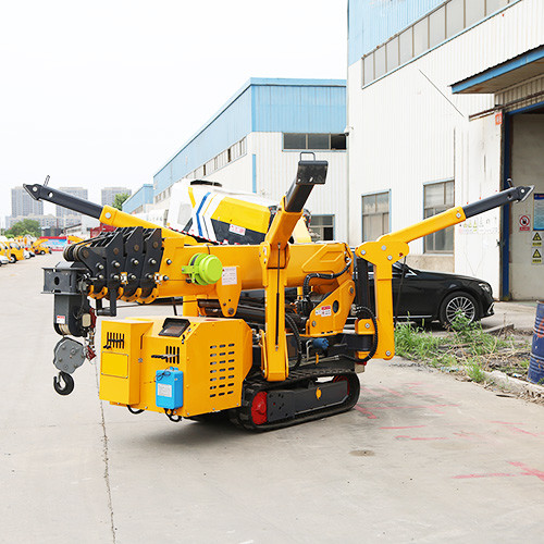 3 Ton Heavy Mobile Spider Crawler Cranes ZHONGMEI Telescopic Construction Electric Spider Crane