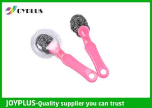 Quality New Designed Stainless Steel Scourer Ball With Plastic Handle wholesale