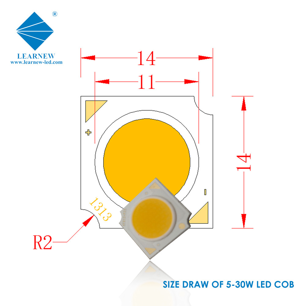 For led downlight 120-140lm/w flip chip led cob 1414 series 4000k high cri 90 Mirror alu