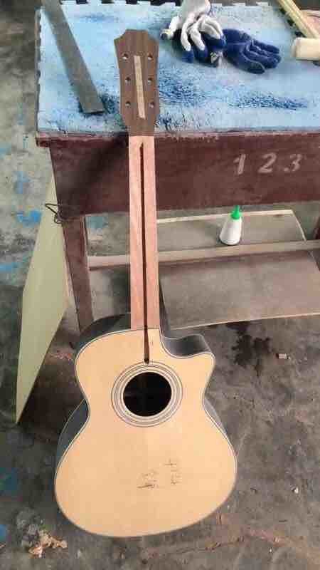 All Solid Spruce 414 Acoustic Electric Guitar with Fishman 301 Abalone inlays Ebony fingerboard acoustic guitar