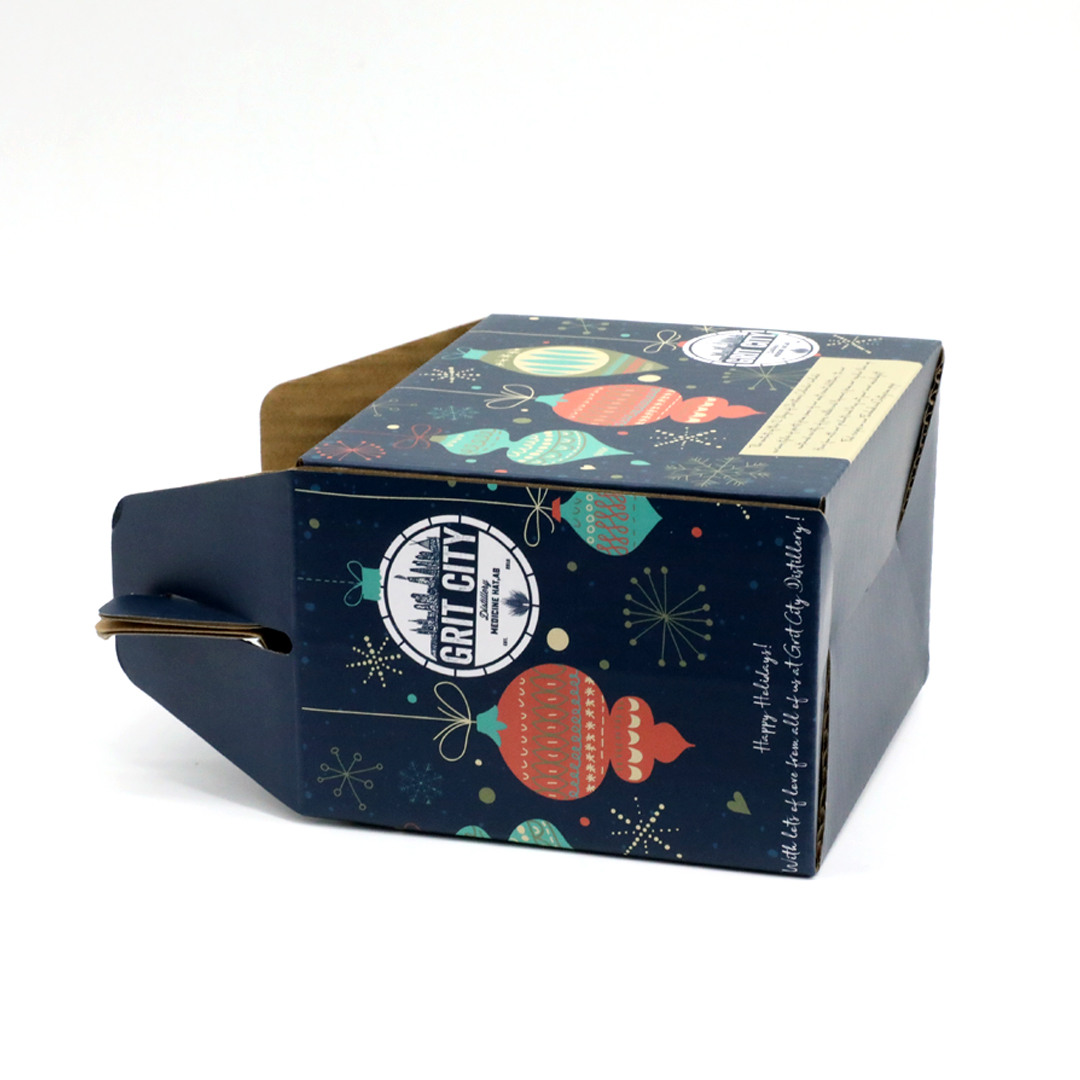 Matt Lamination Rigid Cardboard Luxury Handbag Packaging Box For Red Wine Shipping