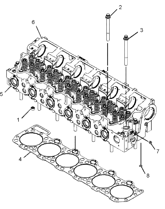 124-1854 1241854 Bolt Excavator Cylinder Head Parts For C18 385C 390D