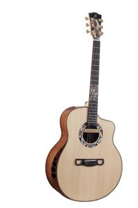 Quality Custom Extrema Poison Folk Acoustic Guitar Solid Spruce Santos Rosewood Body Arm Rest GJ Cutaway wholesale