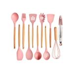 Customized Kitchen Cookware Accessories Silicone Kitchen Utensils With Holder