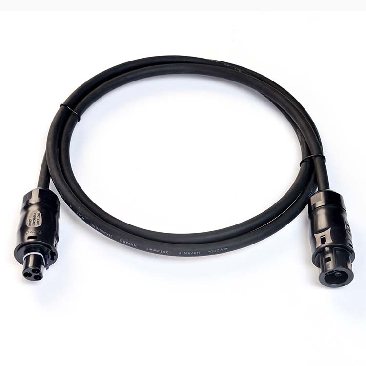 BC01 Female 1m 2m 4m PV Cable with Rubber Insulated Copper Conductor and T Connector Extension Cord 1.5M