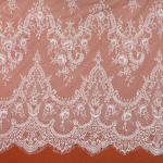 Green Environmental Protection Eyelash Lace Fabric for Wedding Dress