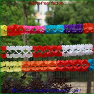 Quality party tissue garland decoration wholesale