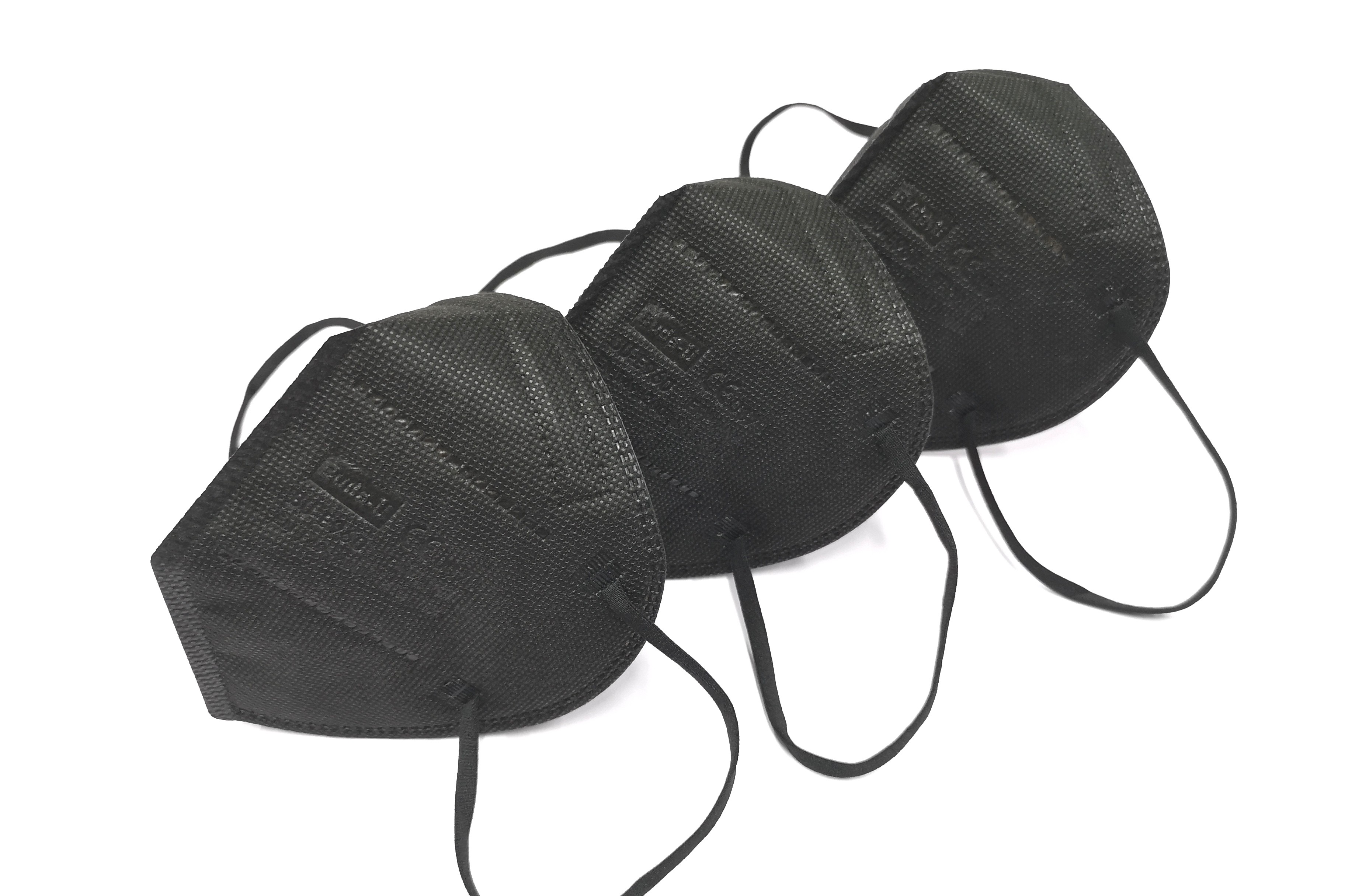 Foldable Black KN95 Respirator Mask , KN95 Respirator Protective Mask FDA CE Certification