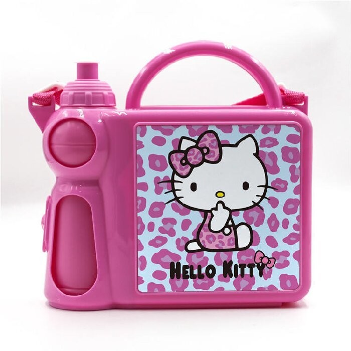 Single Tier Plastic Sublimation Lunch Box With Water Bottle Leak Prevention