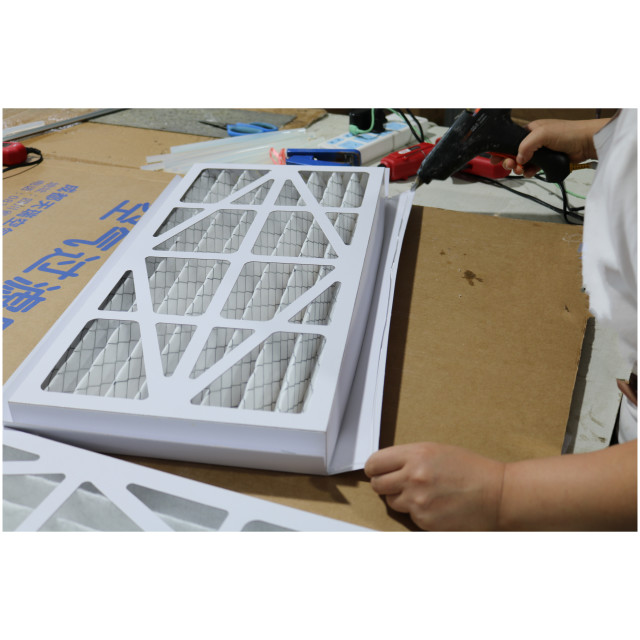 G4 Frame Industrial Cardboard Air Pre Filter Pleated Panel Air Filter