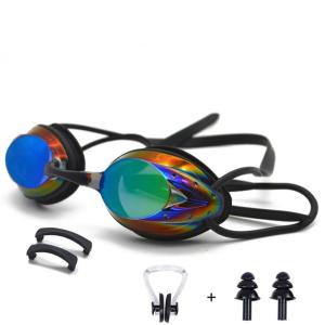 Quality UV Protected Mirrored Women's Triathlon Goggles Full Silicone Head wholesale