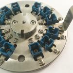 Center Pressure Round SC PC Fiber Polishing Disc Jig 12 Connectors