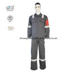 Grey Antistatic Workwears FR Fireproof Suits Oil Gas Industry