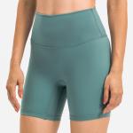High Waist Sports Yoga Pants Capri Short Tight Slim With Waistband Pocket