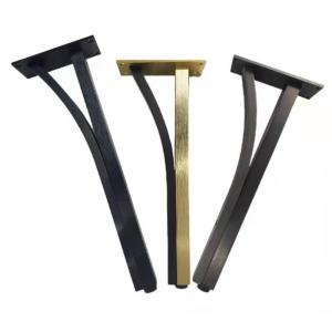 Quality Metal Furniture Legs T shape Iron Golden Furniture Table Base Feet For TV Stand Cabinet Sofa Legs wholesale