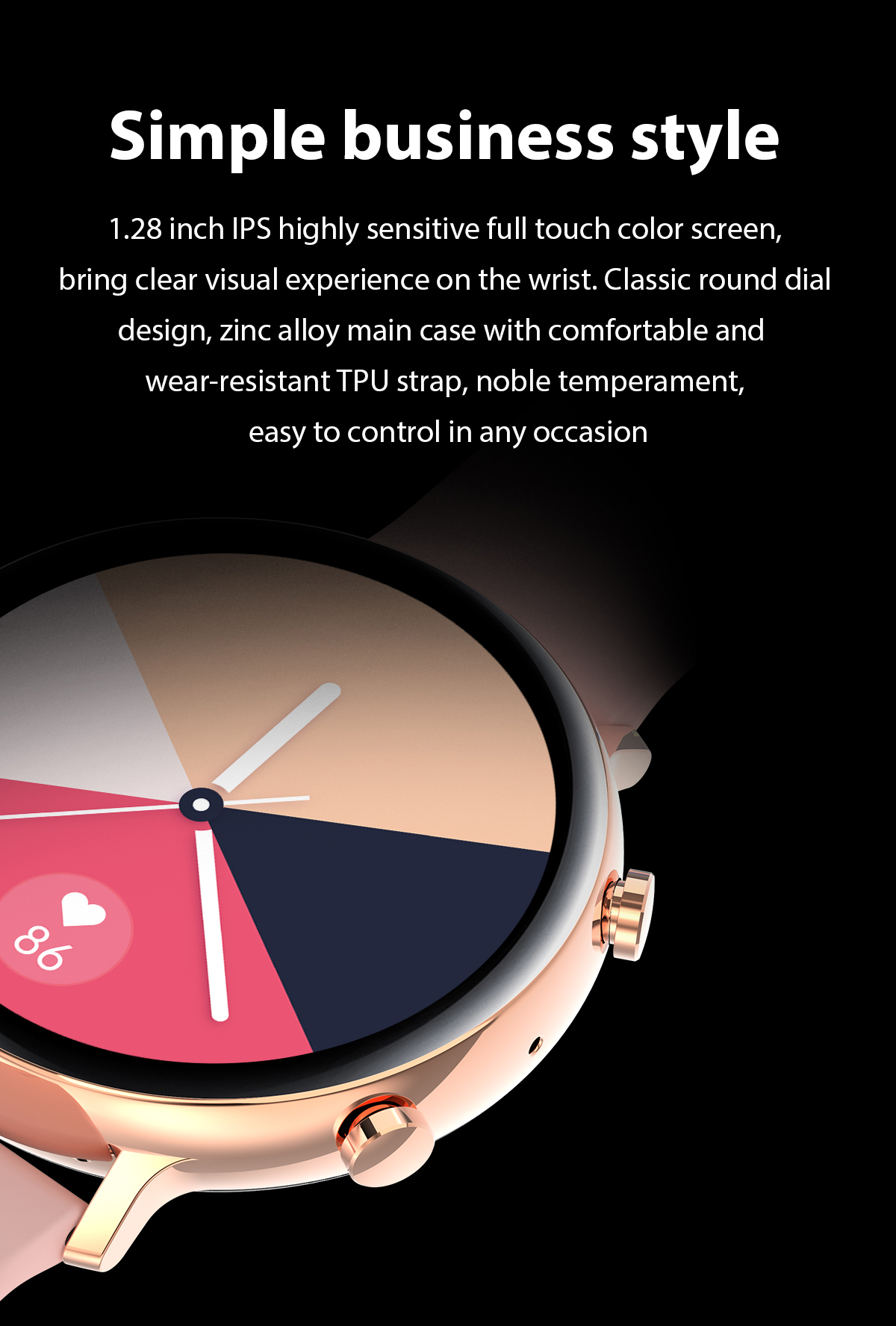 GW53 Smart Watch Waterproof IP68 Sports Fitness Silicone Band