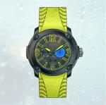 Fashion Men's Silicone Strap Stainless steel wrist Watches with 6 watch hands