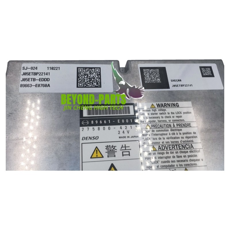 Kobelco SK200-8 J05 Excavator Controller 89663-E0760A YN02P00042F1 YN02P00040F1 VH89661-E0010