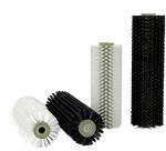Black Nylon Industrial Cylindrical Brush Roller For Cleaning