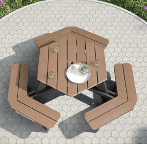 Quality Cast Aluminum Conjoined Table Chair Outdoor Benches Garden Furniture wholesale