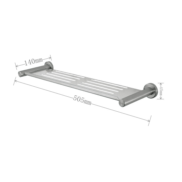 Satin Polished Stainless Steel Shower Caddy Storage